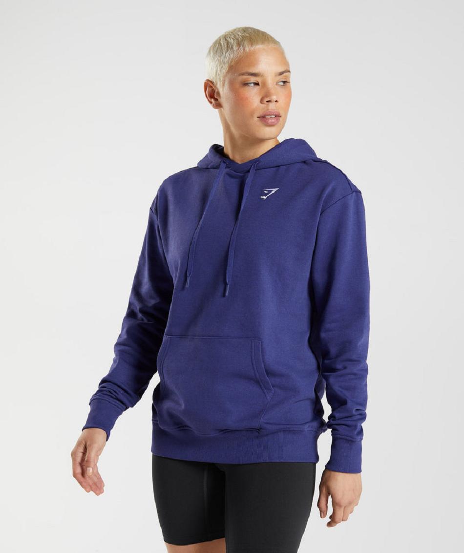 Sudadera Con Capucha Gymshark Entrenamiento Boyfriend Mujer Moradas | CO 2018ILH